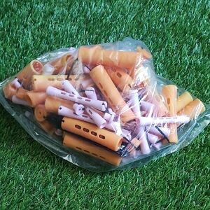 Orange and Pink Curling Rods Set